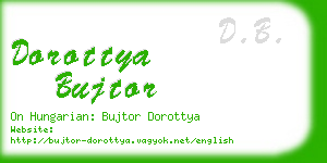 dorottya bujtor business card